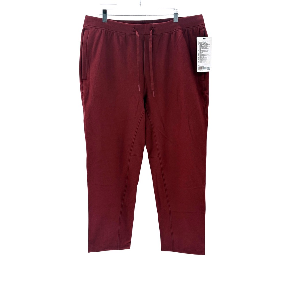 Lululemon Relaxed Fleece Jogger Crop Men XL Maroon Red Lunar New Year New